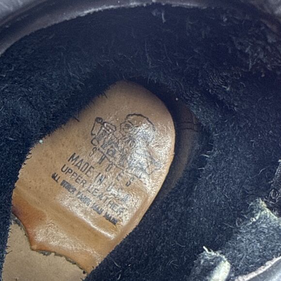 (M5) NANA Vintage BLACK ENGINEER BOOTS Goodyear Welted- Sz 6,E Made in USA - Picture 15 of 16